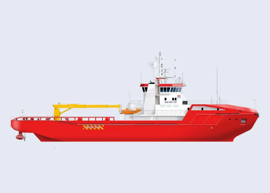 Drawing of the Caspian Sea icebreaking tugs