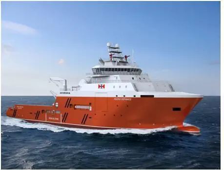 Artist impression of the Havyard 844 XL AHTS ordered by Swire Pacific