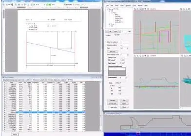 Autohydro main screen showing penetration calculation in Modelmaker