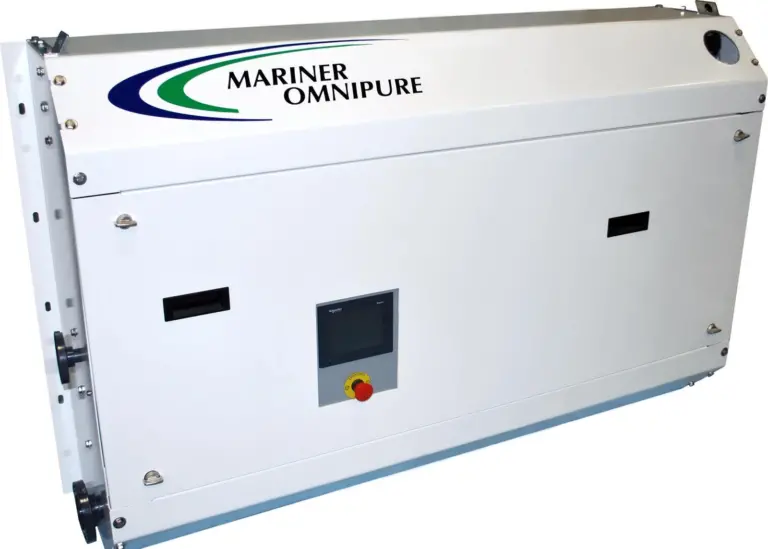 A Severn Trent de Nora Mariner Omnipure sewage treatment system
