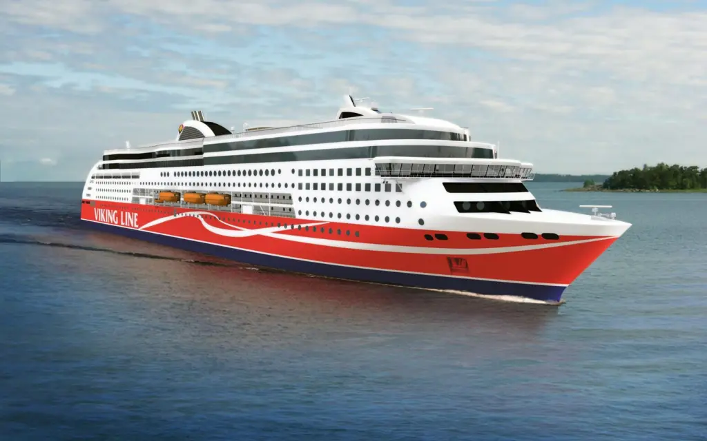 The 'Viking Grace' is making its maiden voyage today