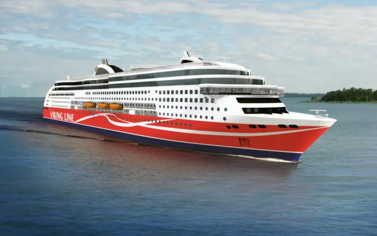 The 'Viking Grace' is making its maiden voyage today