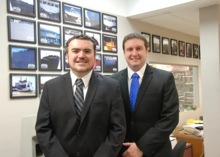 Pablo Sosa and Chris Jones, new owners of Spurs Marine