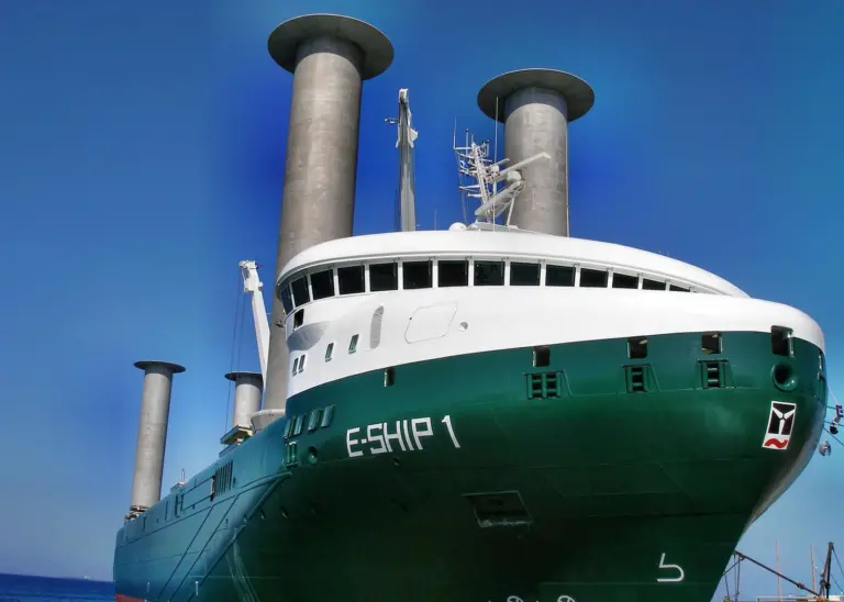 The E-Ship applies the Magnus Effect principles using the Flettner rotor, on which the Magnuss system is based; Magnuss, however, claims that its VOSS offers significant improvements