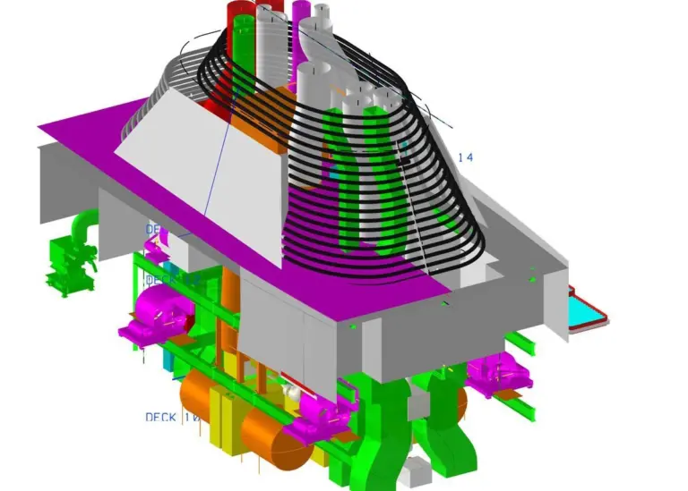 The compact PureSOx scrubber system chosen for Viking’s two cruise newbuilds (picture: Fincantieri)