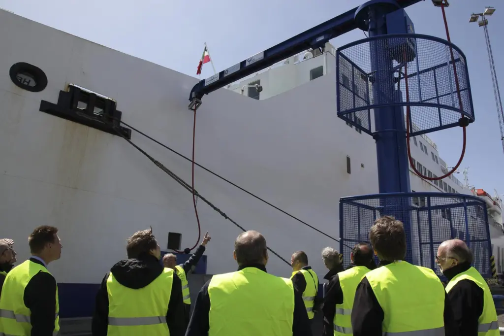 The Port of Ystad demonstrated shore power being connected to the ferry ‘Skania’