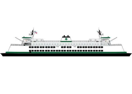 Washington State Ferries intends to convert its six Issiquah class ferries to run on LNG, with tanks sited on the top decks