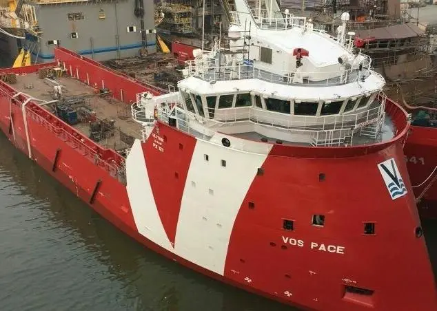 The 'Vos Pace' is the first of six Ulstein PSVs to be delivered to Vroon