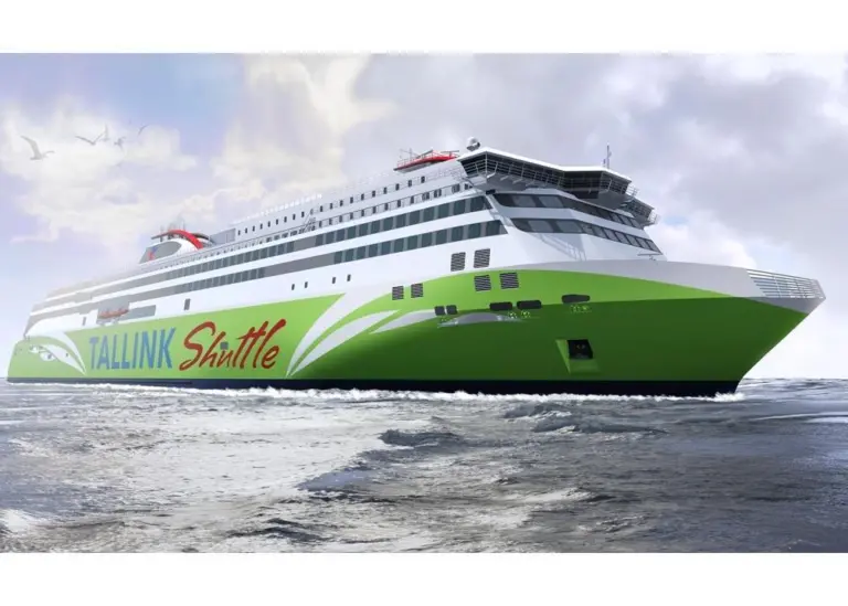 Five Wärtsilä 50DF dual-fuel engines (three 12-cylinder and two six-cylinder) will power Tallink's new ro-pax ferry