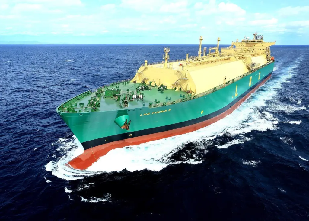 LNG Finima II is equipped with five Wärtsilä 50DF engines