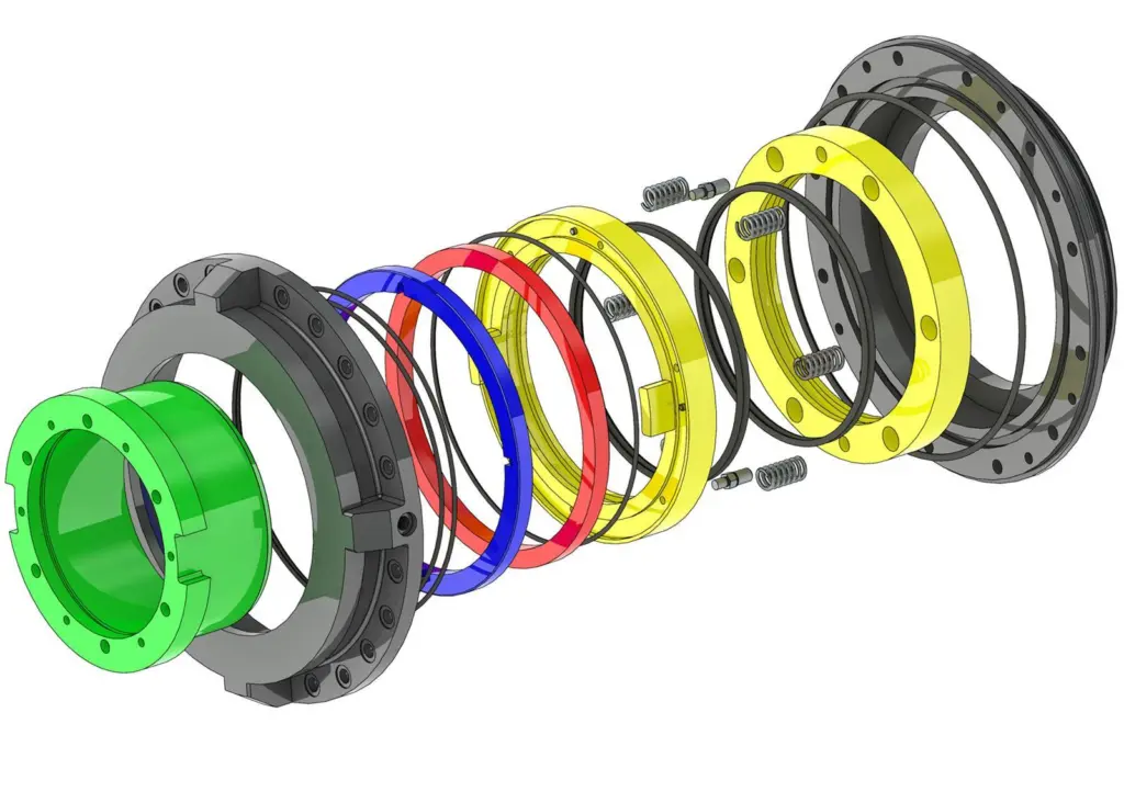 The Ecoseal T and TS for thrusters and azipod units features a double-barrier design to minimise oil leakage