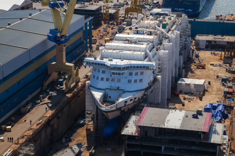 Tallink 'Megastar' takes shape at Meyer Turku. Photo: Tallink