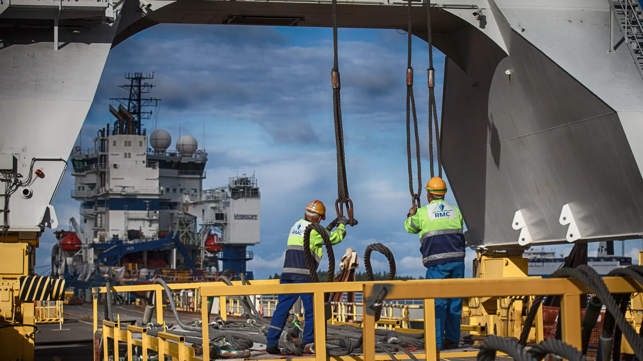 Rauma Marine Construction is back with an orderbook that includes both commercial ro-pax and Navy vessels. Photo: RMC