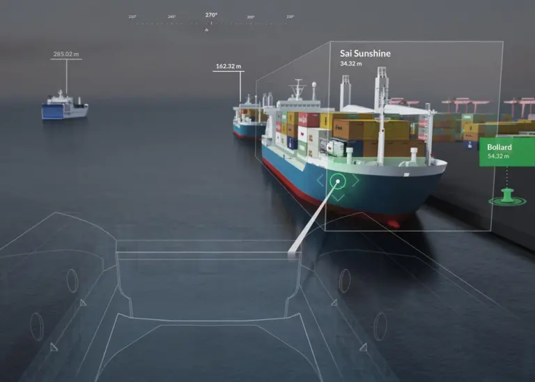 An illustration of how the Rolls-Royce system may provide feedback from multiple sensors to enhance situational awareness