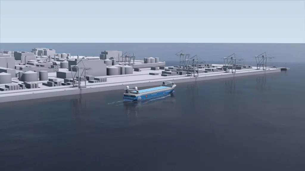 Unmanned shuttles are helping spur on the development of ‘smart’ VTS (credit: Kongsberg)