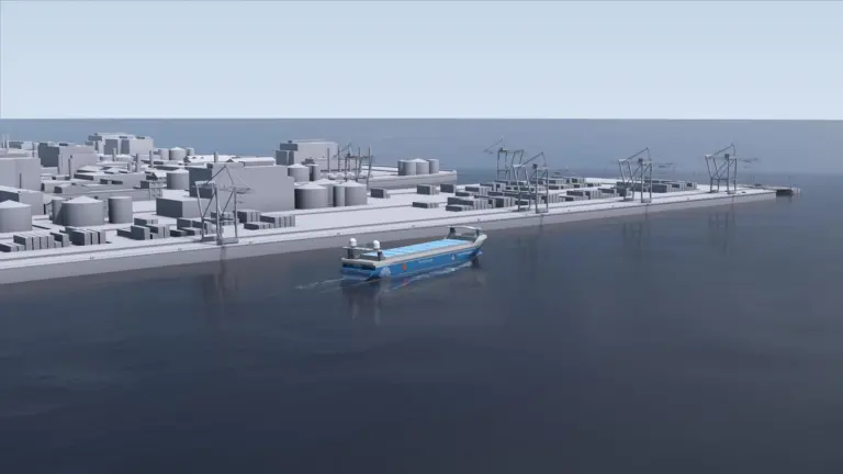 Unmanned shuttles are helping spur on the development of ‘smart’ VTS (credit: Kongsberg)