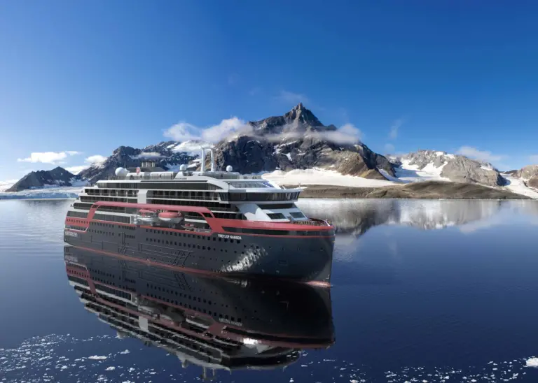 A seconmd sister ship is planned for Hurtigruten's MGO-battery hybrid expedition cruiser 'Fridtjof Nansen' (credit: Hurtigruten)