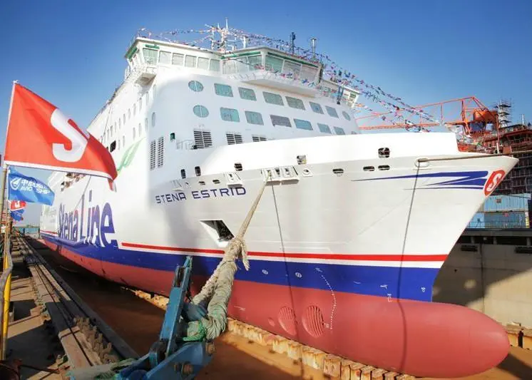 Stena Line has launched its new E-Flexer, the 'Stena Estrid' Photo: Stena Line