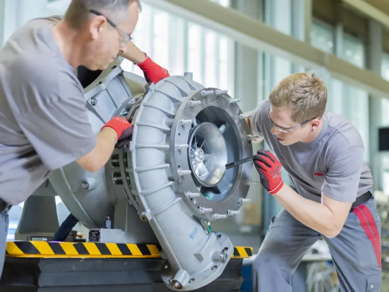 The Wärtsilä 31 engine, the first medium-speed engine designed to be compatible with two-stage turbocharging "really maximised the benefits" of ABB’s Power2 800-M two-stage turbocharging (pictured).