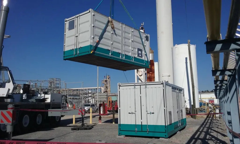 Shipping the components for a LOHC system. Image:  Hydrogenious