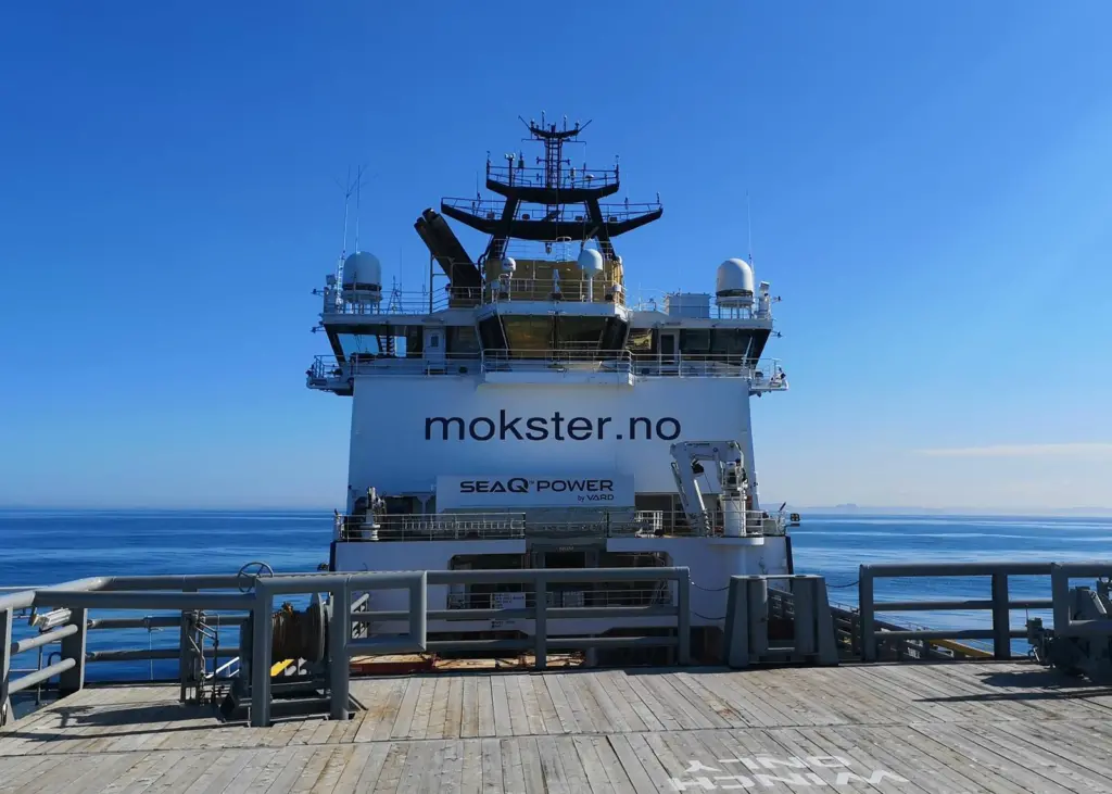 The ‘Stril Barents’ has been fitted with a Vard Electro SeaQ ESS and shore connection Photo: VARD