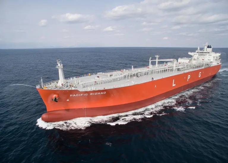 WE Tech Solutions' technology is to be supplied to CSSC Jiangnan for installation on three VLECs for Pacific Gas. (Picture of Pacific Gas LPG carrier, copyright: Pacific Gas)