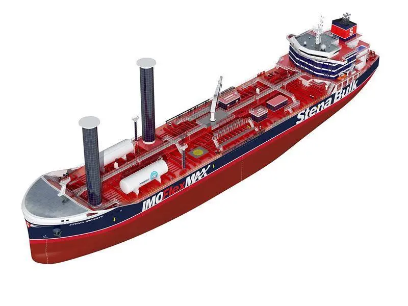 Stena Bulk's new IMOFlexMAX product tanker design concept. (Image courtesy of Stena Bulk)