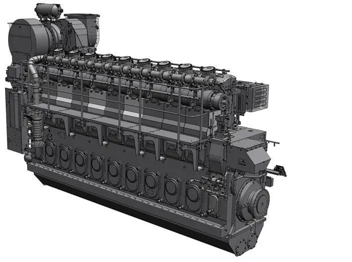 A rendering of the MAN 32/40R-DF (credit: MAN Energy Solutions)