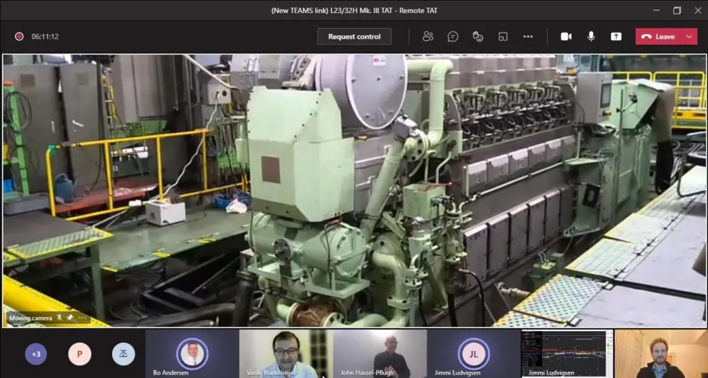 Screen grabs from the TAT, which was held remotely in South Korea.