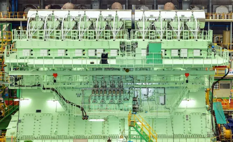 WinGD’s first X92-B built by Hyundai Heavy Industries. HHI has won a number of the newbuild contracts for these engines.