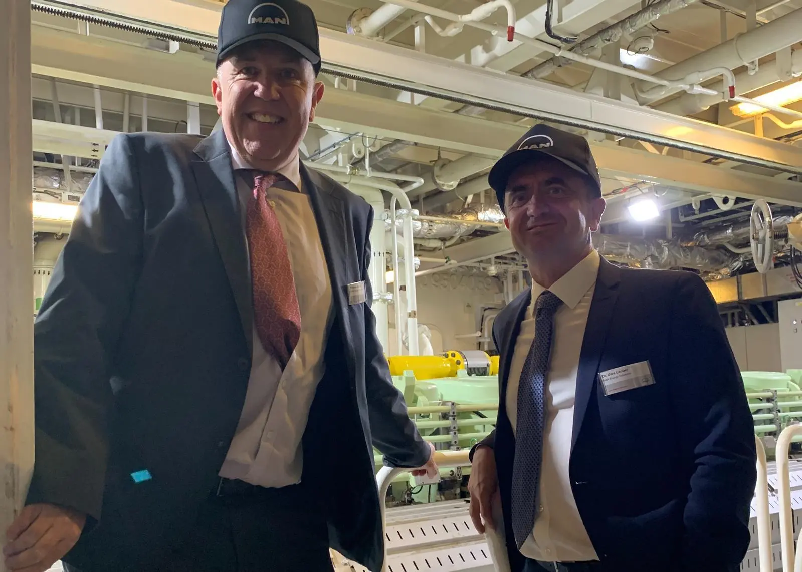 Dr Uwe Lauber, CEO, and Wayne Jones OBE, Chief Sales Officer of MAN Energy Solutions