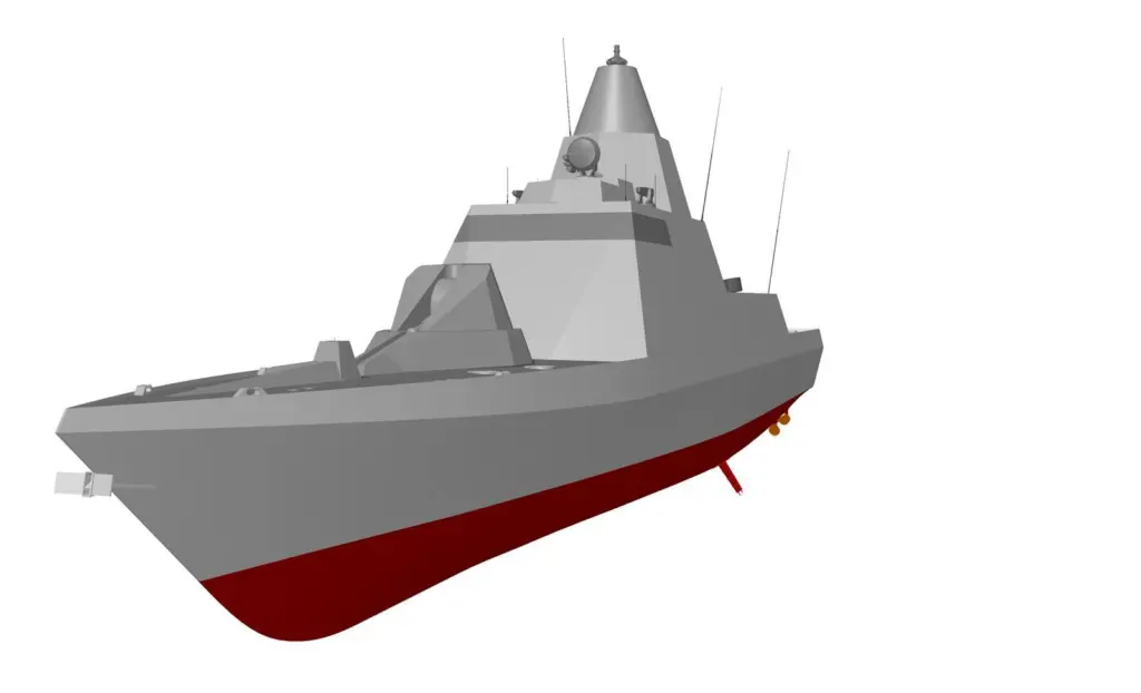 Artist impression of the UAE’s navy’s stealth newbuildings