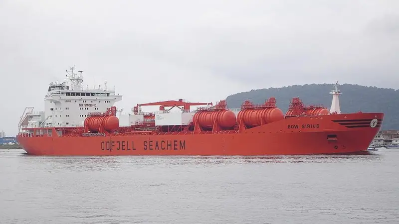 Bow Sirius, one of the large fleet of Odjell chemical tankers