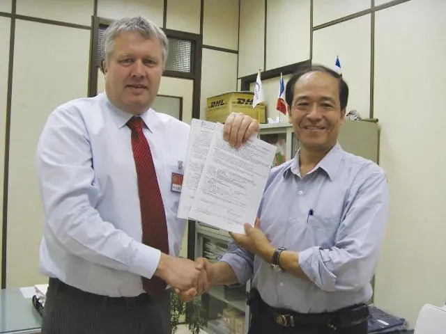 Signing of the contract