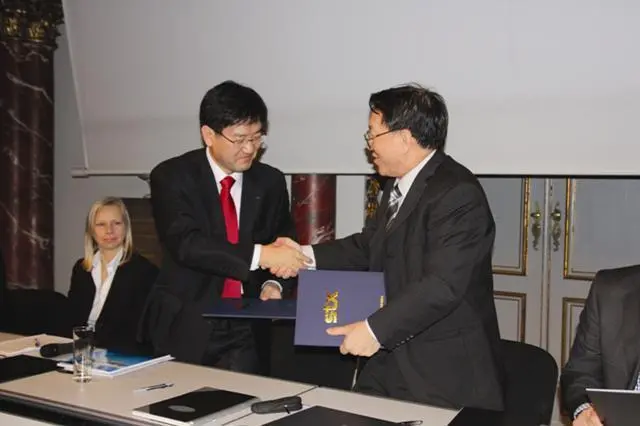 Signing ceremony in Copenhagen in December 2009