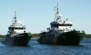 Finnish border patrol vessels