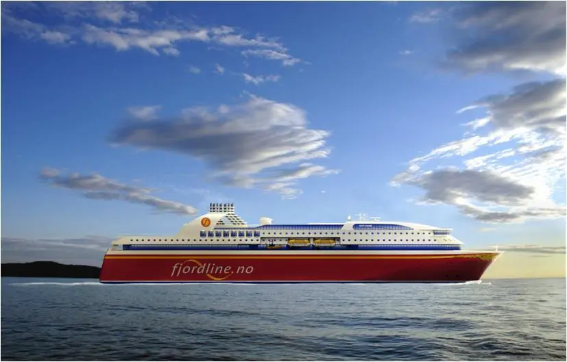 Artist impression of the new cruise ferries ordered by Fjord Line