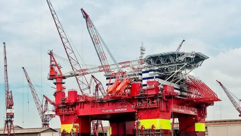 Floatel Superior was delivered early by Keppel FELS