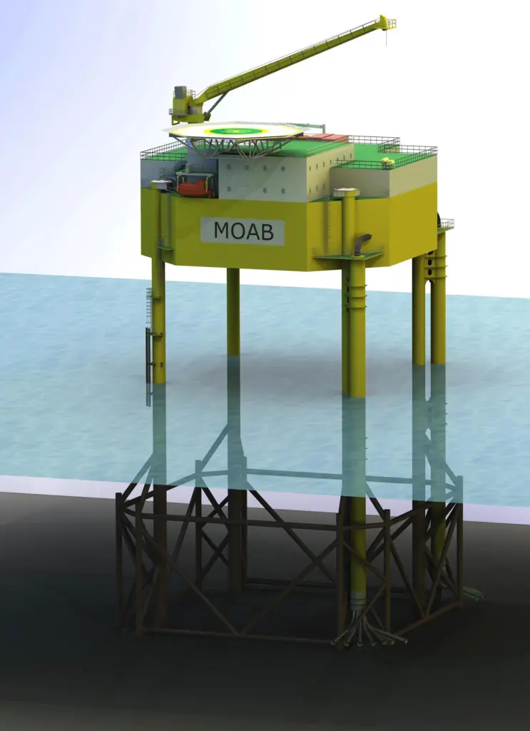 This mobile offshore application barge will be built for a new offshore wind farm in