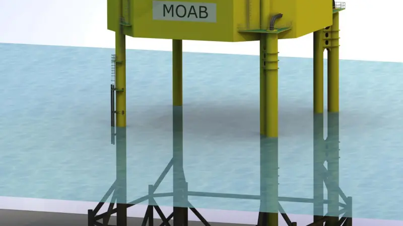 This mobile offshore application barge will be built for a new offshore wind farm in
