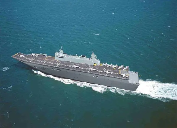 Computer generated image of Australia’s LHD vessels currently under construction in Spain