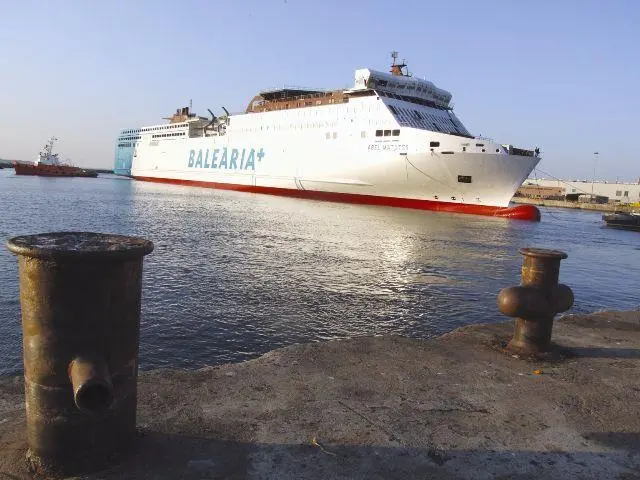 The new Spanish Ropax ferry Abel Matutes, built at  Barreras Shipyard, Vigo, was outfitted at the ENVC yard