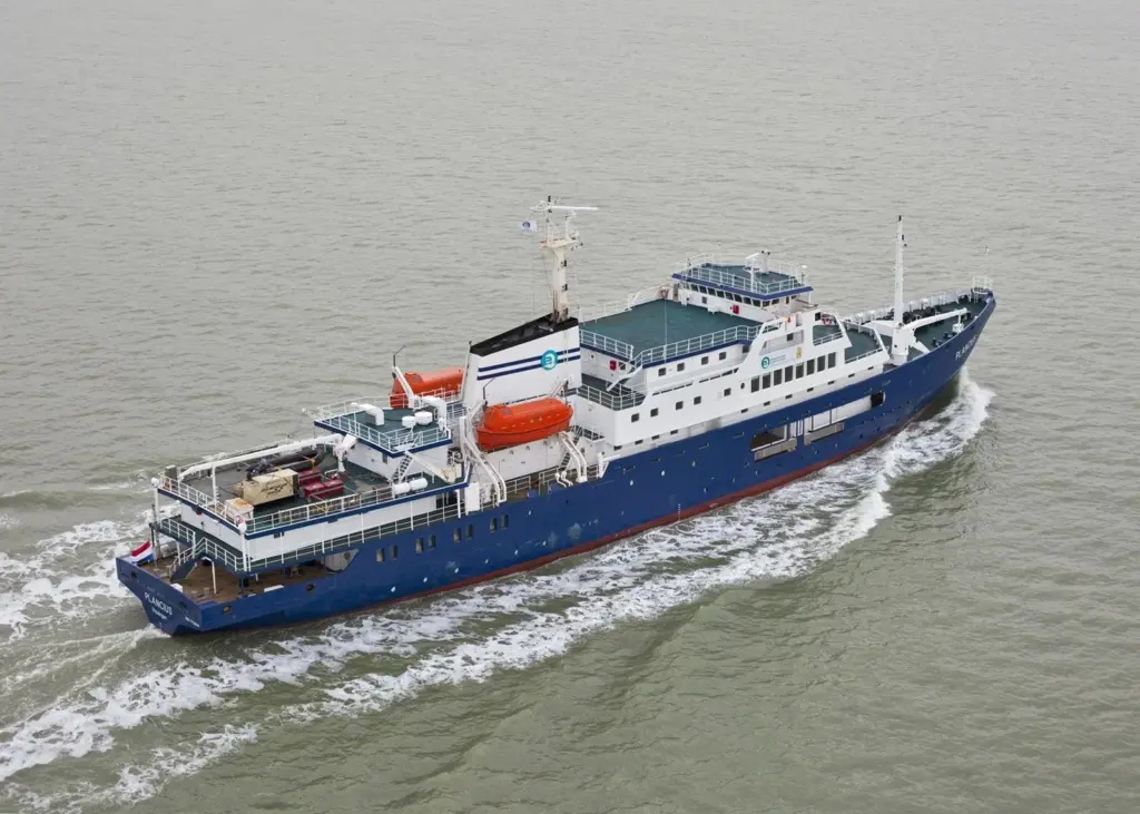 The newly converted polar expedition vessel, Plancius
