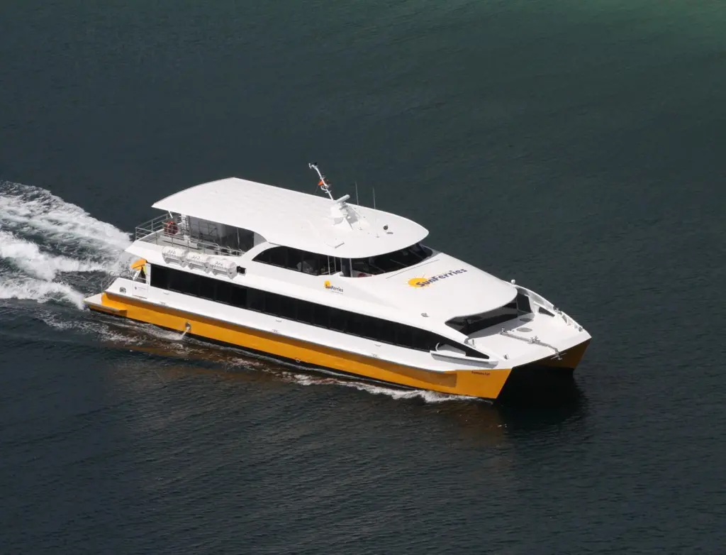 The Fantome Cat running her sea trials