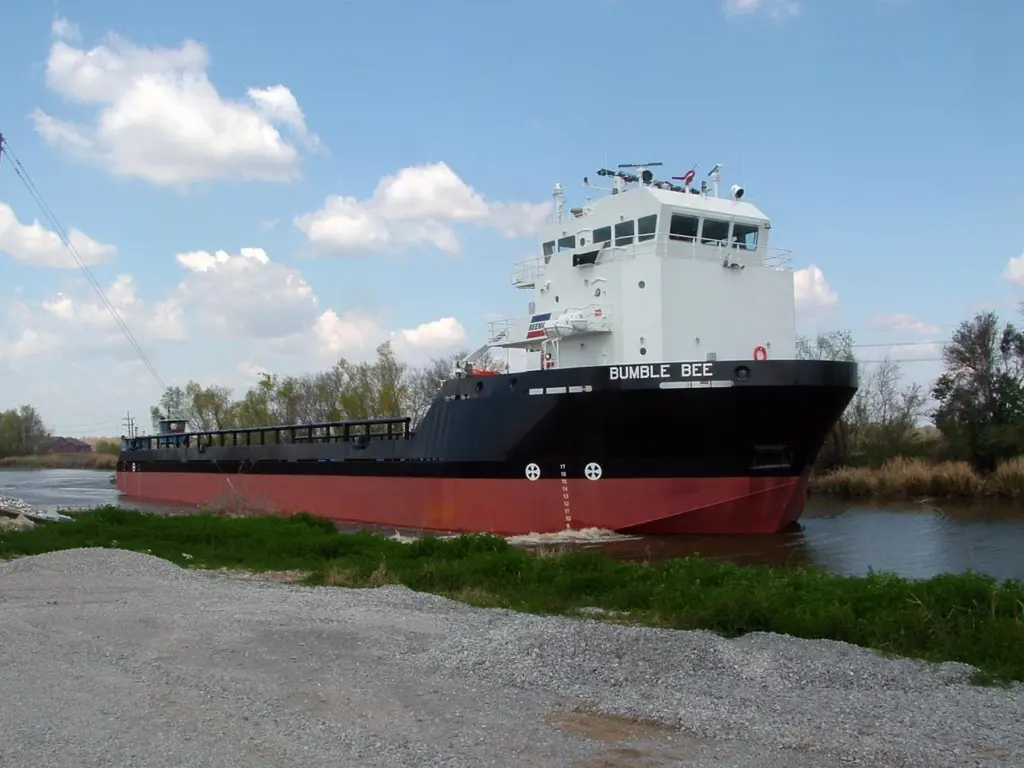 The newly delivered Bumble Bee platform supply vessel