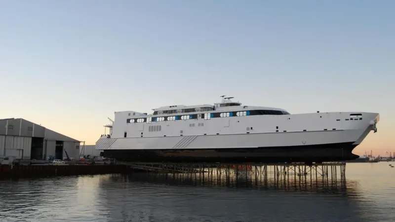 The new Austal ferry for Virtu Ferries is now being completed
