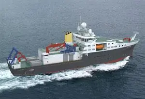 Artist impression of NERC’s new research vessel