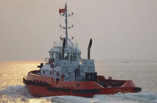Arkad, an ASD 26/45 tug designed by Robert Allan
