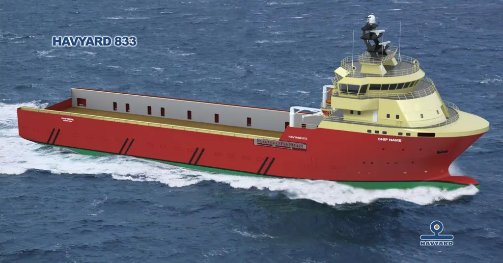 Artist impression of the newly ordered Havyard 833 PSV design