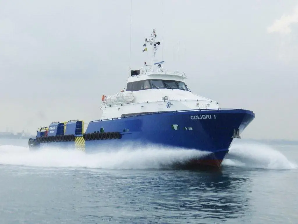 Colibri I, one of the four 30m crew boats previously delivered to Baruna Raya